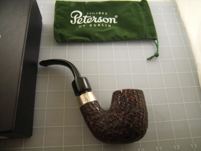 Peterson Handmade House Pipe Rustic Sterling Silver Band 6