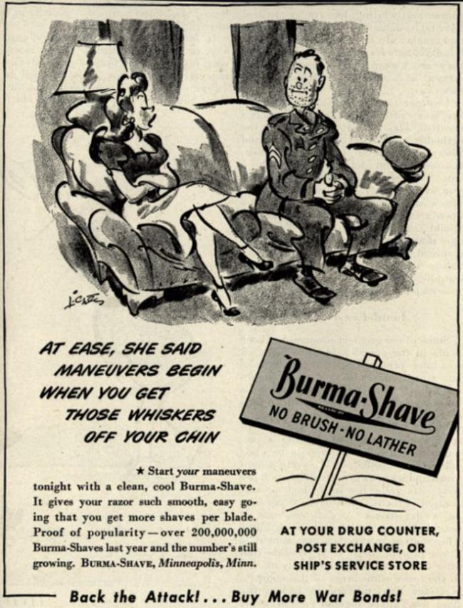 Burma-Shave ad